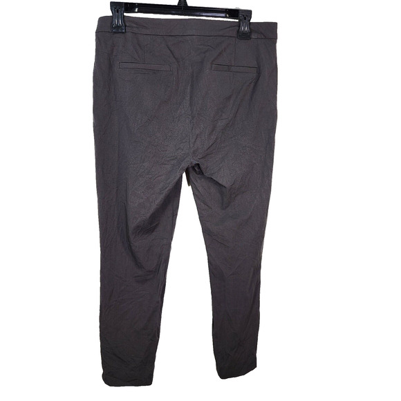J. Crew Womens Pants Sz 8 Martie Slim Crop Bi Stretch Cotton Side Zip Gray B8521 - Picture 2 of 10